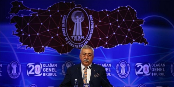 TESK Başkanı Palandöken güven tazeledi