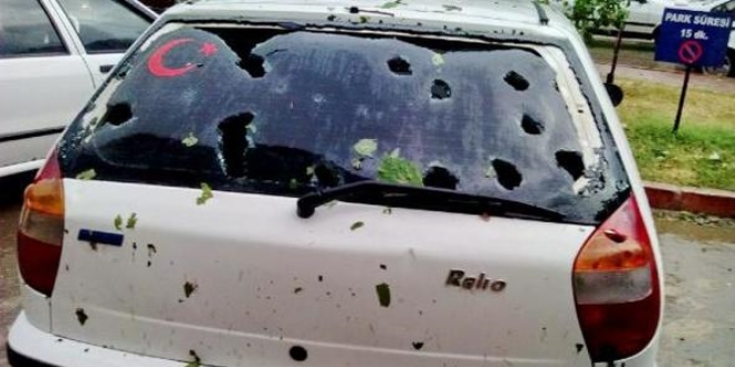 20 dakikalık dolu, Kastamonu'yu felç etti