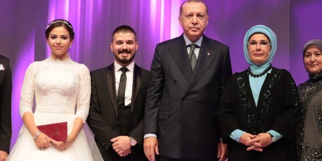 Cumhurbakan Erdoan nikah ahidi oldu