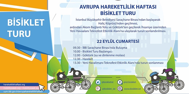 İBB desteğiyle bisikletle TEKNOFEST'e gidecekler