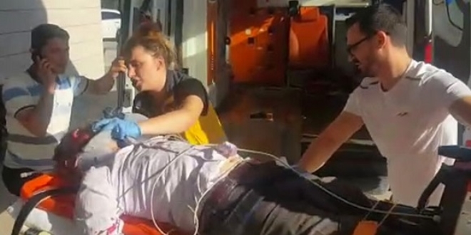 Hasta almaya giden ambulans hastanelik etti