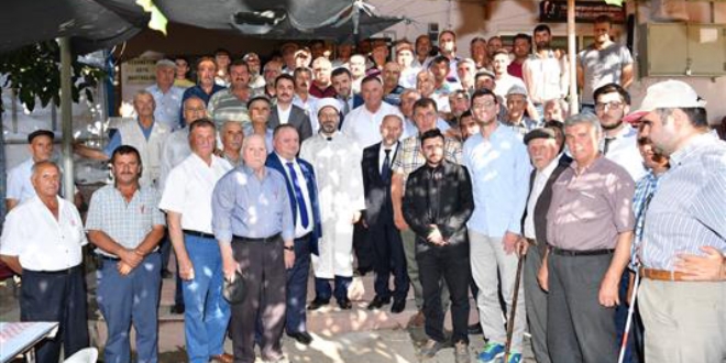 Başkan Erbaş, imam olarak görev yaptığı köyü ziyaret etti