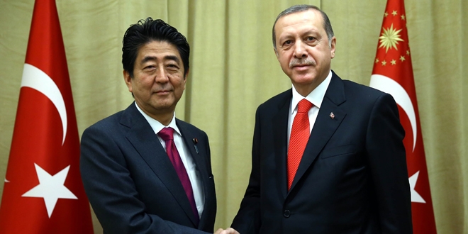 Cumhurbakan Erdoan Japonya Babakan Abe ile grt