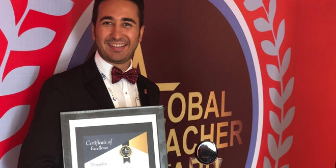 Selçuk öğretmen, küresel öğretmen ödülüne layık görüldü