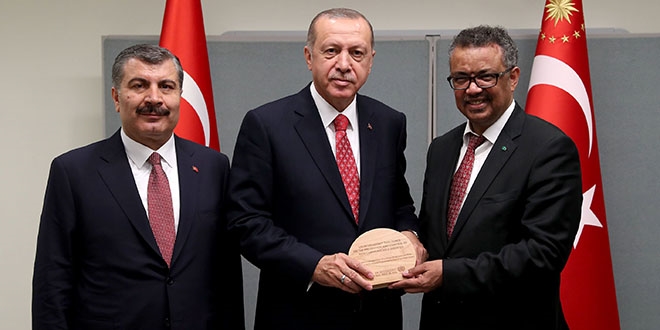 D�nya Sa�l�k �rg�t�nden Sa�l�k Bakanl���na �d�l