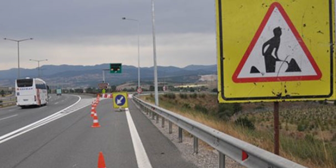 S�r�c�ler dikkat! TEM'de 1 ay s�recek �al��ma