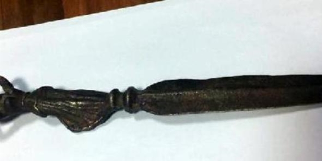 Kayseri'de Roma d�nemine ait han�er ele ge�irildi