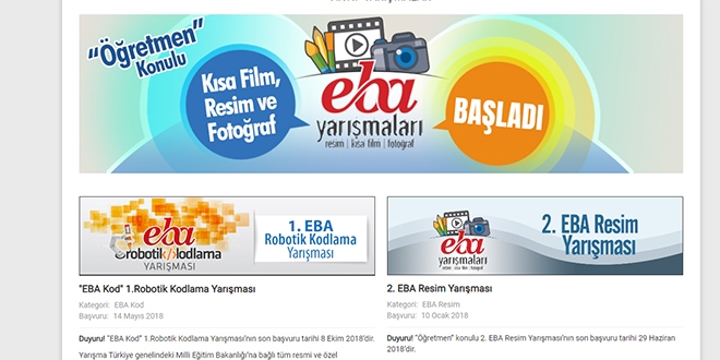 Eba.gov.tr'deki yarışma ödülleri de tasarrufa takıldı