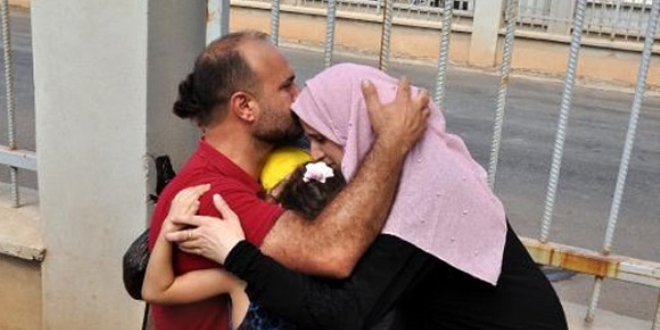 Suriyeli Enes, 3 yıl sonra eşi ve çocuklarına kavuştu