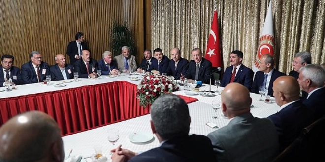 Cumhurbaşkanı Erdoğan ASTOP üyelerini kabul etti