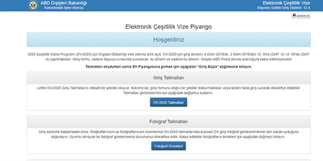 Green Card başvuruları başladı