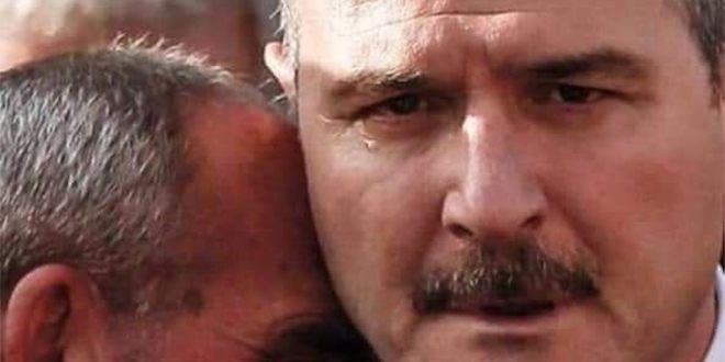 Süleyman Soylu'nun gözyaşları