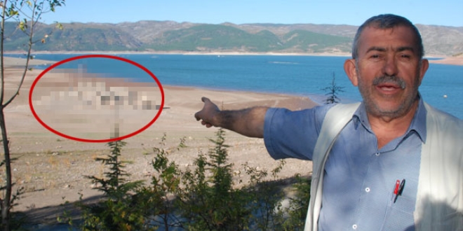 Su seviyesi d���nce ortaya kayal�klar ortaya ��kt�