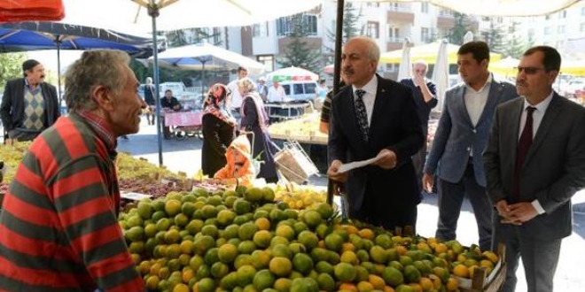 Çorum Belediye Başkanı Gül, pazarda denetim yaptı