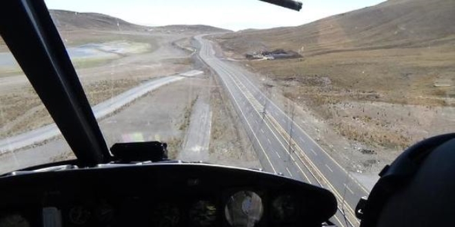 Kayseri'de helikopterle trafik denetimi yapıldı