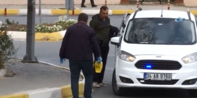 Çocuklarının gözleri önünde eşini vurdu