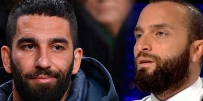 Arda Turan, şarkıcı Berkay'ın eşine asılıp, burnunu kırdı