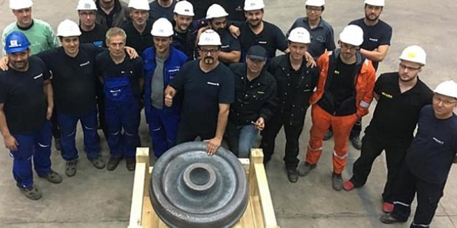 Türkiye'nin ilk tren tekerinin deneme üretimi yapıldı