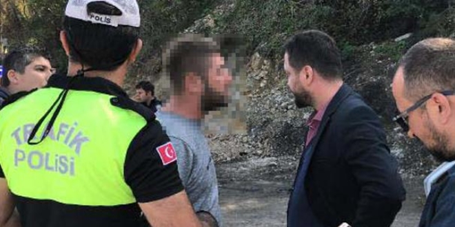 2022'ye kadar trafiğe çıkması yasak olan sürücü alkollü yakalandı