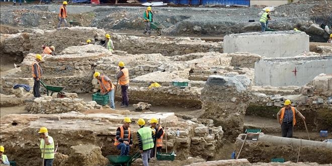 Üniversitenin inşaat alanında tarihi kalıntı bulundu