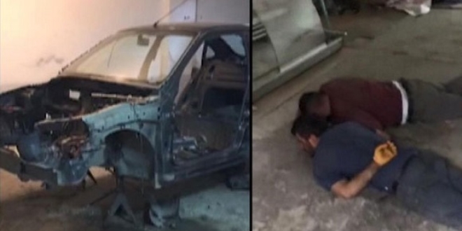 Çalınan otomobil bir gün sonra bu halde bulundu
