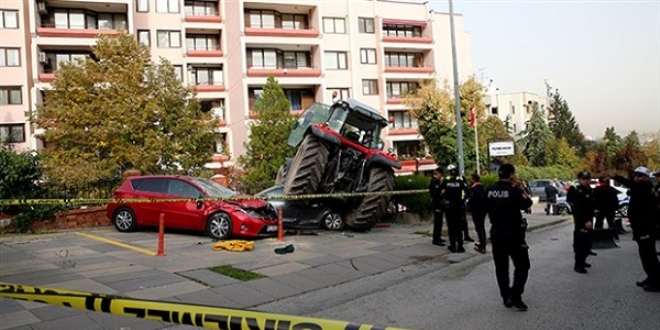 Traktörle Ankara'yı karıştıran kişi tutuklandı
