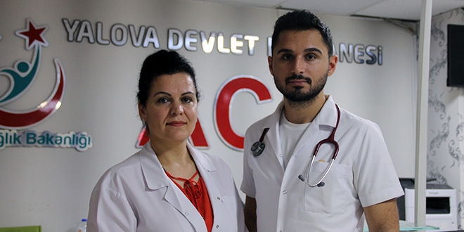 Anne o�ul ayn� hastanede g�rev yap�yor