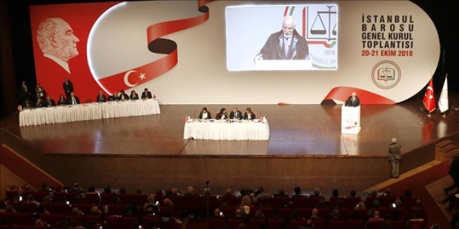 İstanbul Barosu'nun Olağan Genel Kurulu başladı
