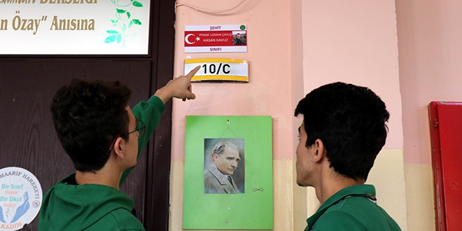 �ehitlerin isimleri s�n�flara verildi