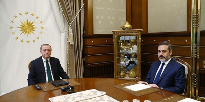Erdoğan, MİT Başkanı Fidan'ı kabul etti