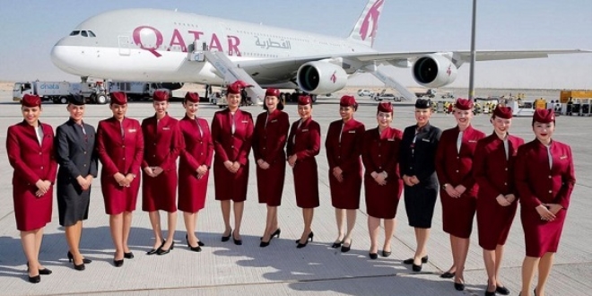 Katar Havayollar stanbul'a kabin grevlisi almna geliyor