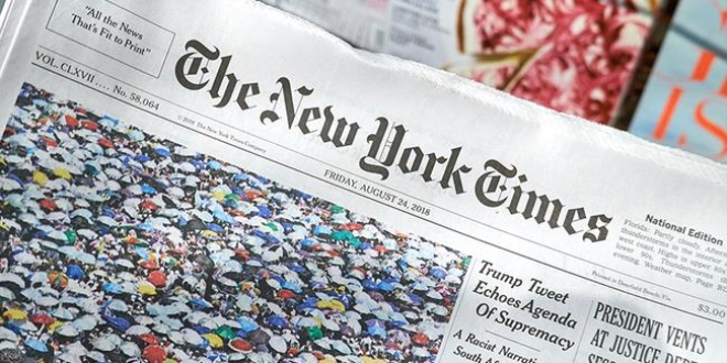 İstanbul Havalimanı için NYT'de tam sayfa ilan