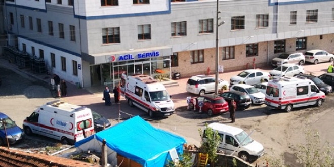 Zonguldak'ta 6 işçi ile sağlık personeli hastanelik oldu