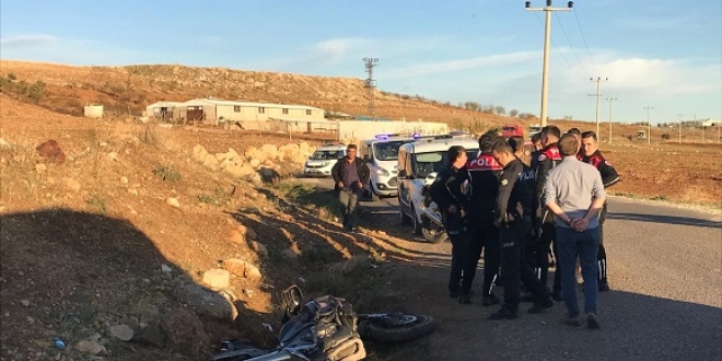 Ad�yaman'da motosikletli 2 polis yaraland�