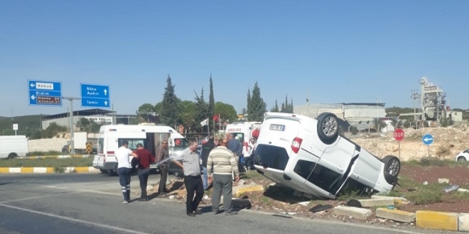 Aydın'da trafik kazası: 10 yaralı