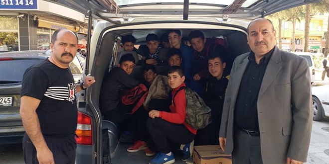 16 ki�iyi, 6 ki�ilik araca s��d�rd�