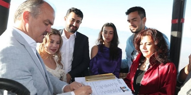 D�nya evine balonda girdiler