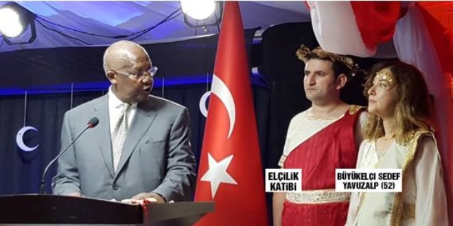Roma kyafeti giyen bykeli Ankara'ya arld