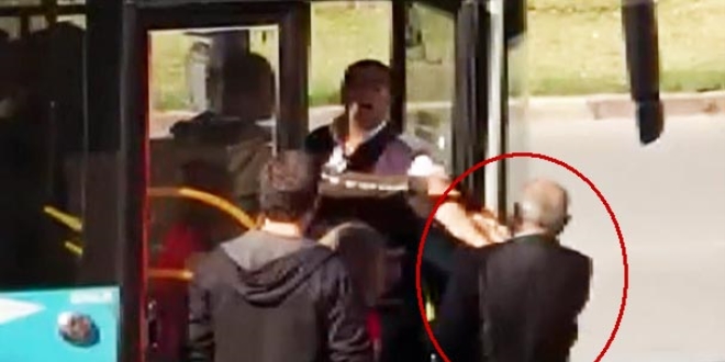 Antalya'da otobüs şoförü Gazi'yi araçtan zorla indirdi