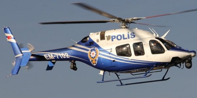 Polis helikopterine lazer tutan şüpheli yakalandı