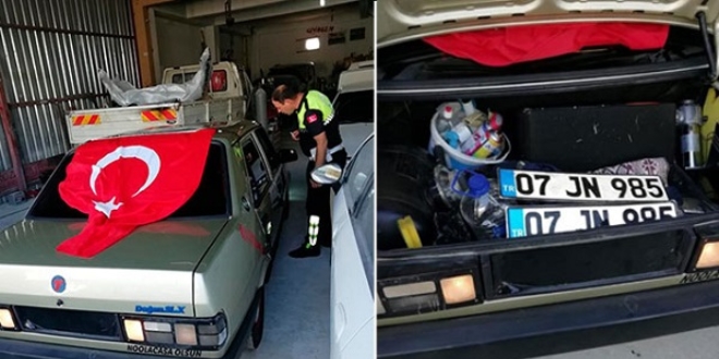 Drift yapıp, kaçan sürücüye aracın fiyatı kadar ceza