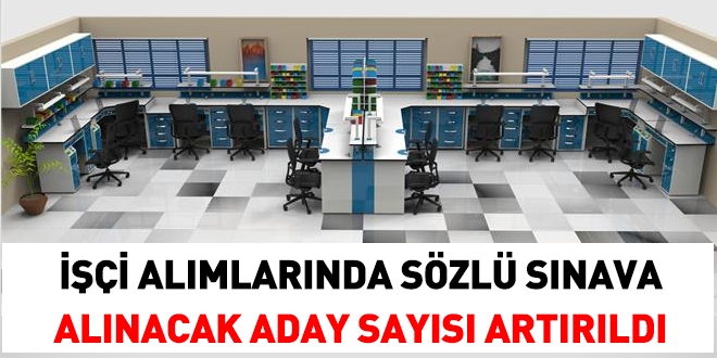 İşçi alımlarında sözlü sınava alınacak aday sayısı artırıldı