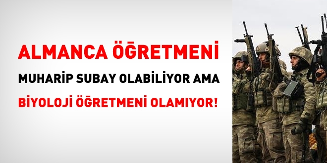 Muvazzaf subay ve astsubay alımındaki eşdeğer bölüm sorunu çözüm bekliyor