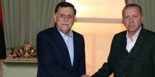 Cumhurbakan Erdoan, Fayez Mustafa Al-Sarraj' kabul etti