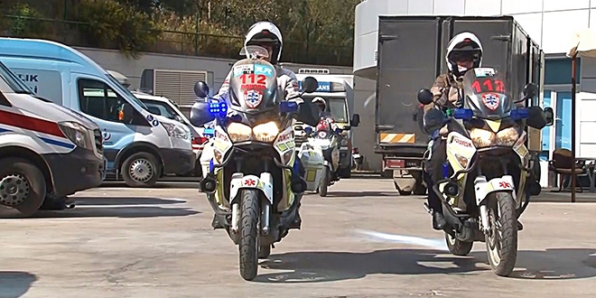Onlar 112'nin motorize kahramanları
