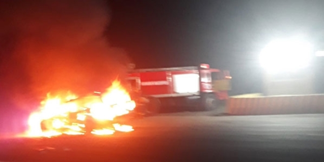 108 liralık trafik cezasına kızdı, aracını ateşe verdi