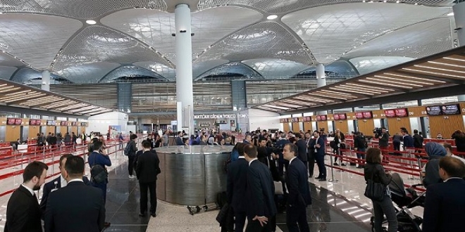 stanbul havalimanlarnda yolcu says 6,5 milyon artt