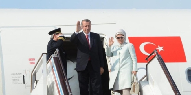 Cumhurba�kan� Erdo�an Fransa'dan ayr�ld�