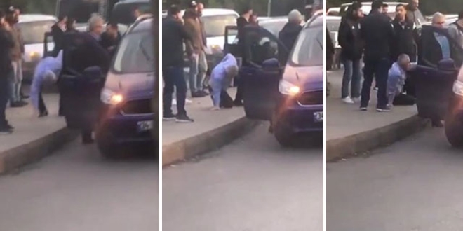 Zabıta amiri, yol verme kavgasında bıçaklandı