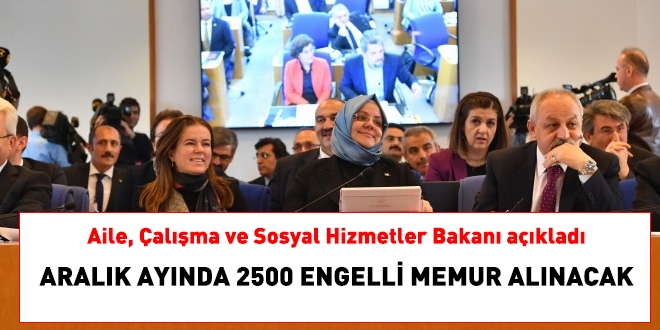 Aralık'ta 2 bin 500 engelli memur alınacak